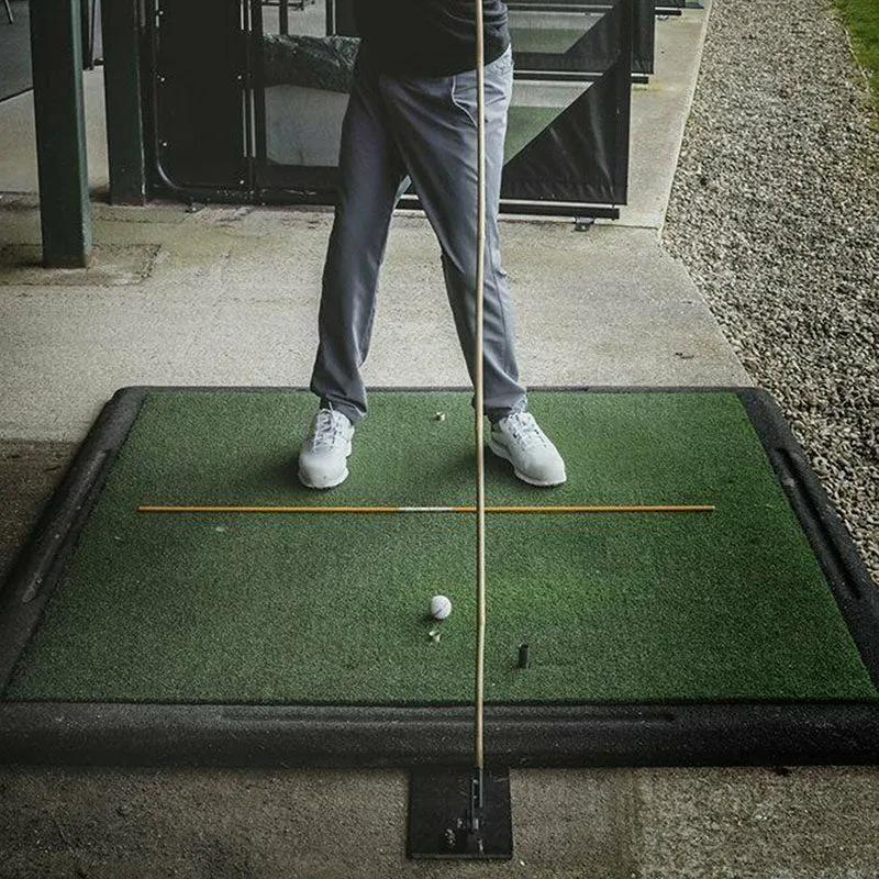 1 Pack Golf Alignment Sticks Training Aid Metal Practice Plate