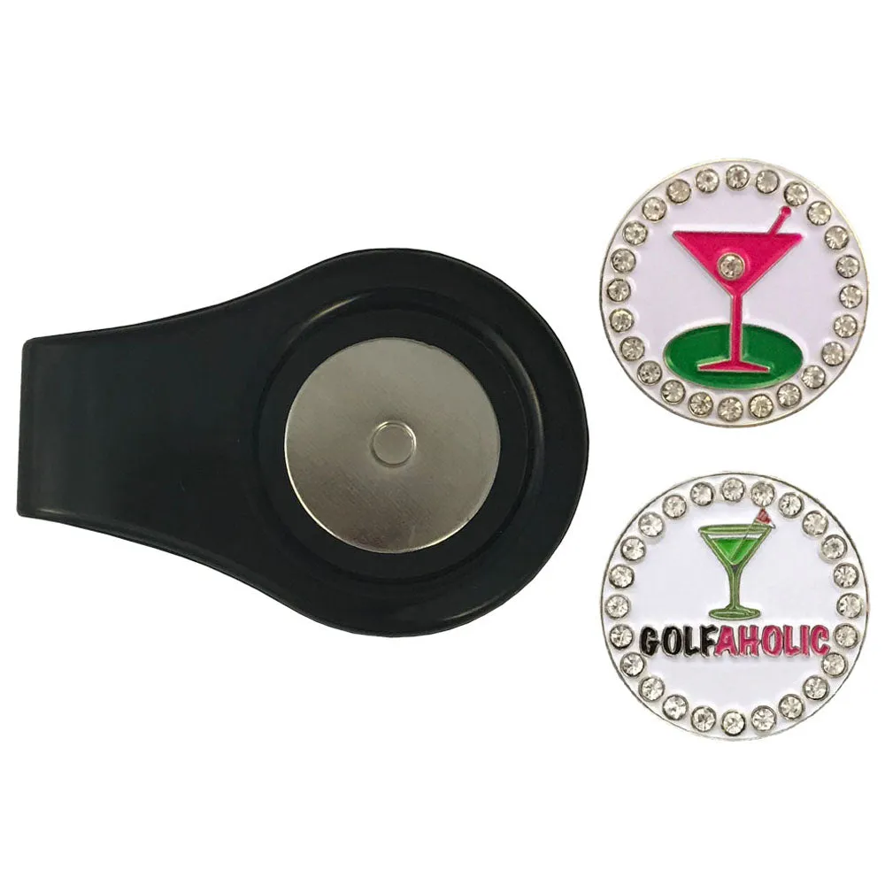 19th Hole Golf Ball Markers With Colored Clip Combo