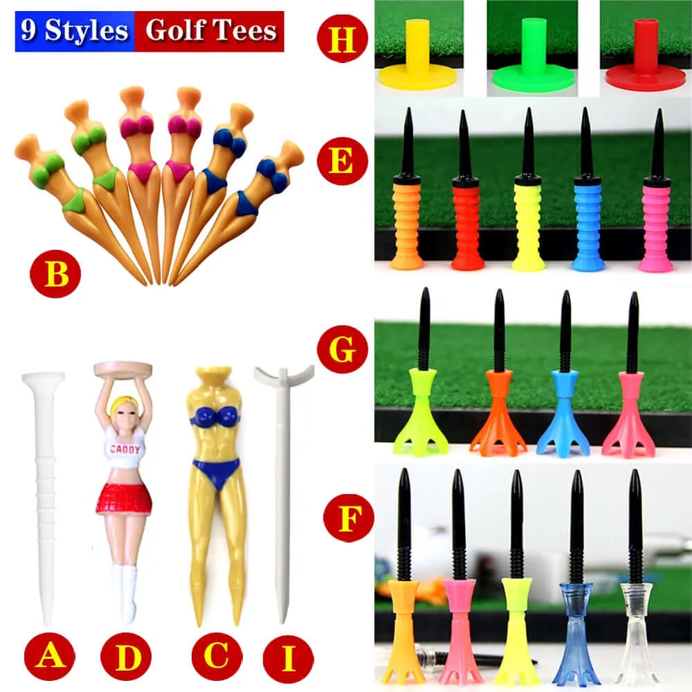 1Pcs Multicolor Bikini Lady Golf Ball Tees Holder Durable Adjustable Practice Plastic Ball Stud Golf Training Tools Indoor and Outdoor Sports