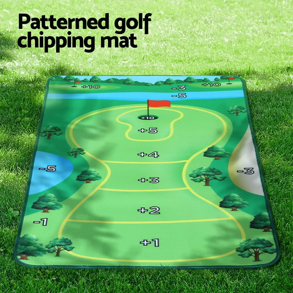 22PCS Indoor Outdoor Golf Chipping Mat Set, Everfit