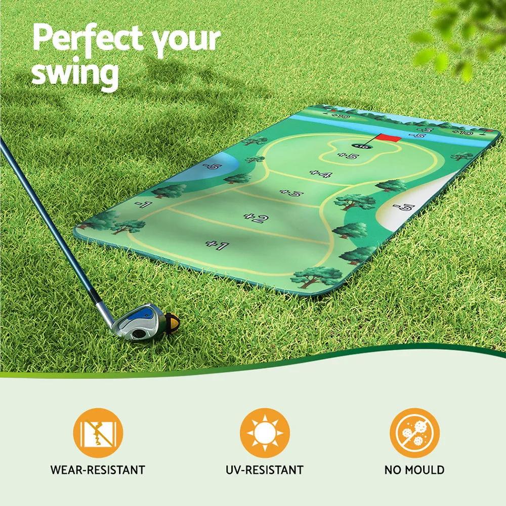 22PCS Indoor Outdoor Golf Chipping Mat Set, Everfit