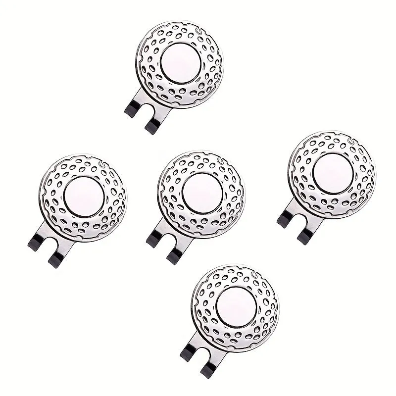 25mm Round Magnetic Golf Ball Marker with Removable Clip