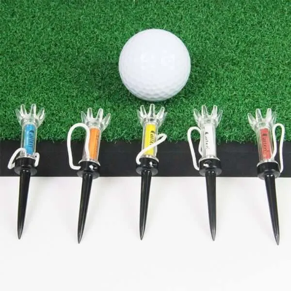5Pcs/Set Golf Tee Magnet Flexible Magnetic Golf Tees Set for Golfer Training Tool Practice Accessory
