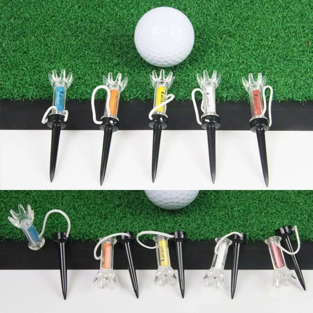 5Pcs/Set Golf Tee Magnet Flexible Magnetic Golf Tees Set for Golfer Training Tool Practice Accessory