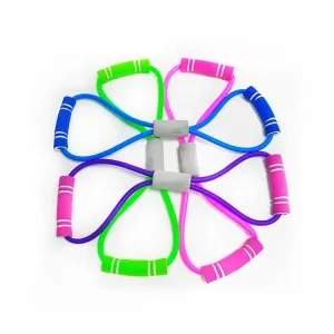 8 Word Resistance Bands Elastic Rope Tension Chest Expander Yoga Pilates Rubber LOOP Latex Fitness Bands Stretch Yoga Training