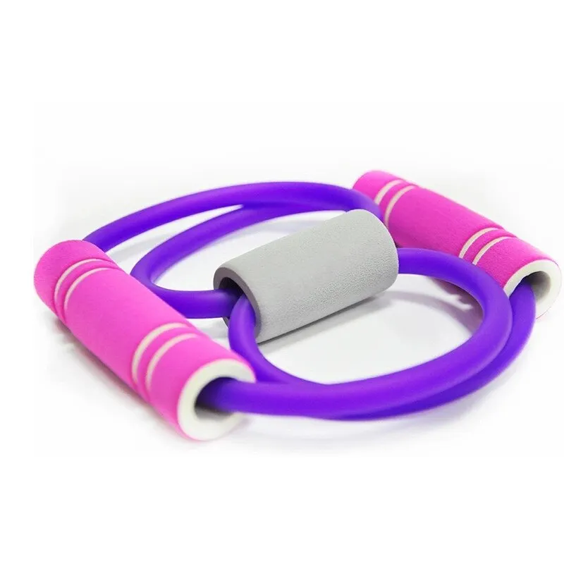 8 Word Resistance Bands Elastic Rope Tension Chest Expander Yoga Pilates Rubber LOOP Latex Fitness Bands Stretch Yoga Training