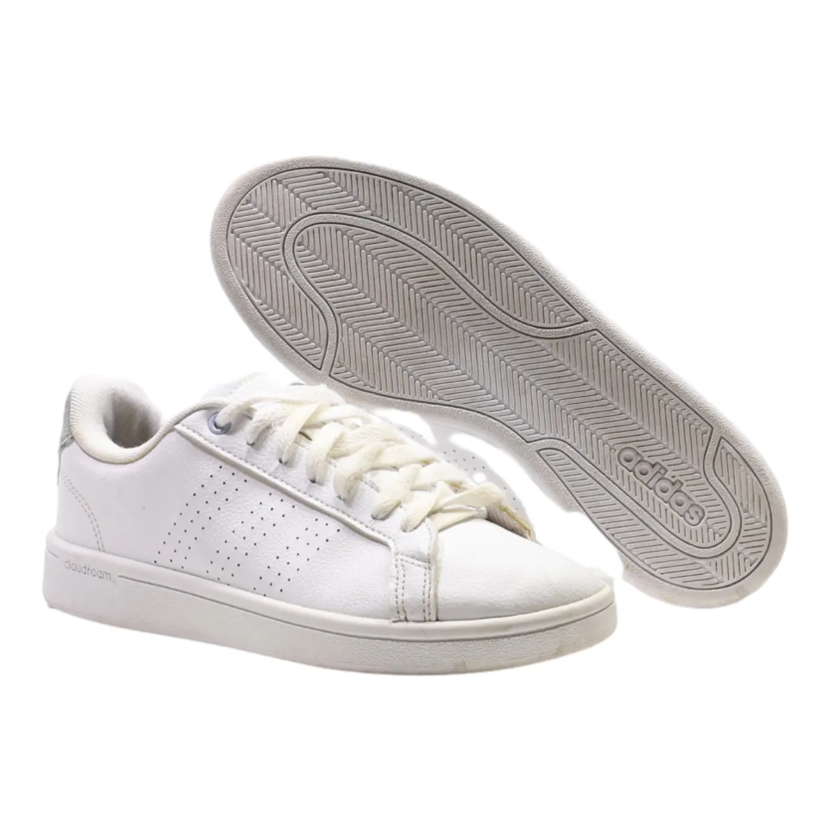 ADIDAS Sneaker Trainers Grey Leather Womens UK 5.5