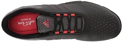 adidas Women's Adipure Sport Golf Shoe, Core Black/Real Coral, 7 Medium US