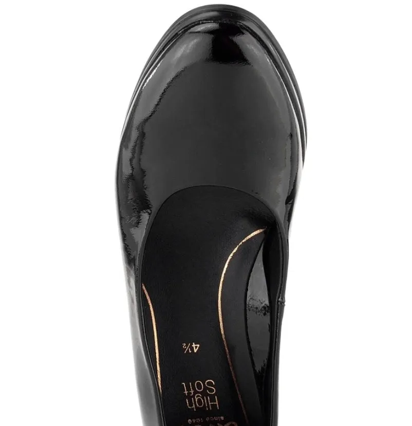 Ara Orly Patent Mid Heel Court Shoe