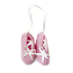 Ballet Slipper Ornament, Felt Wool