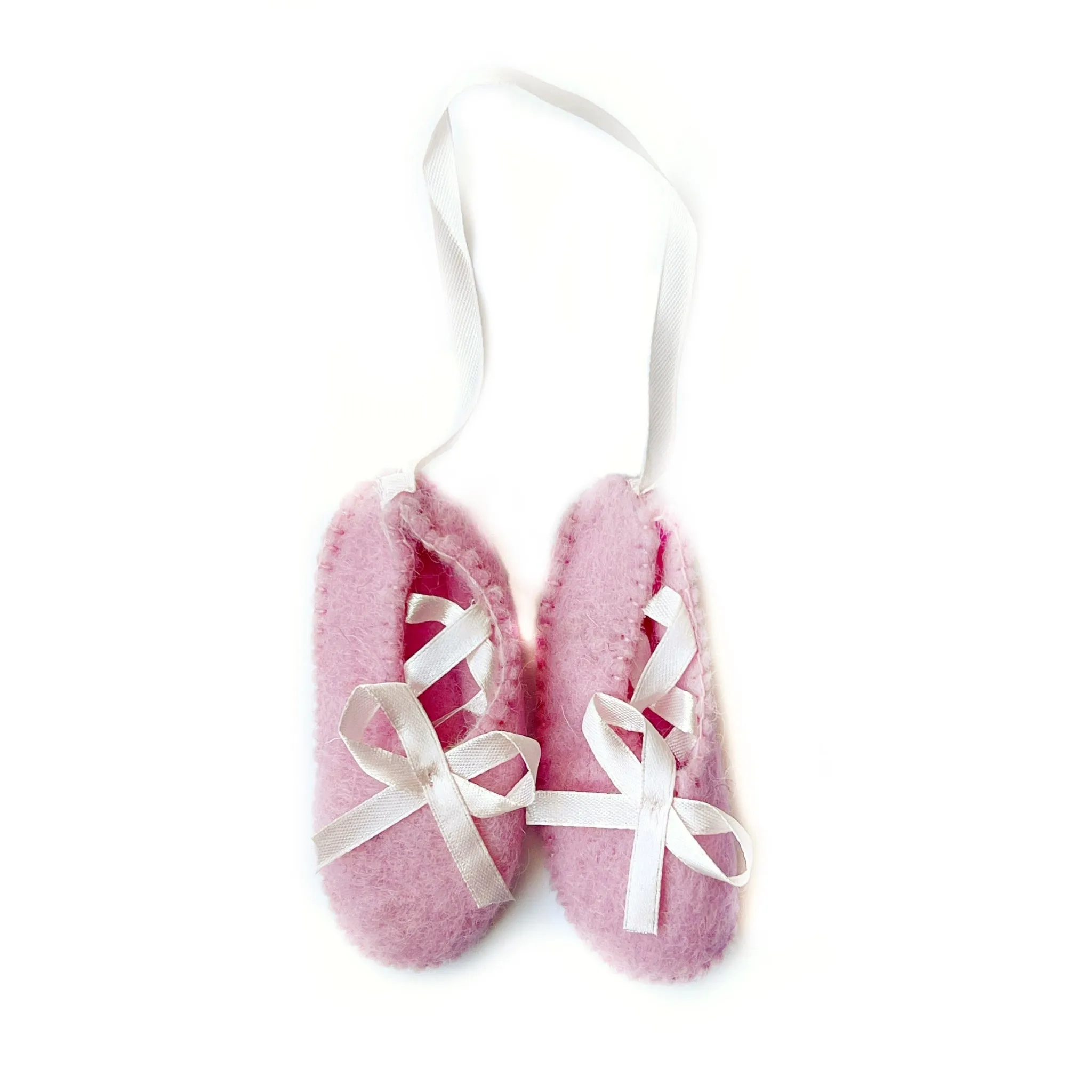 Ballet Slipper Ornament, Felt Wool