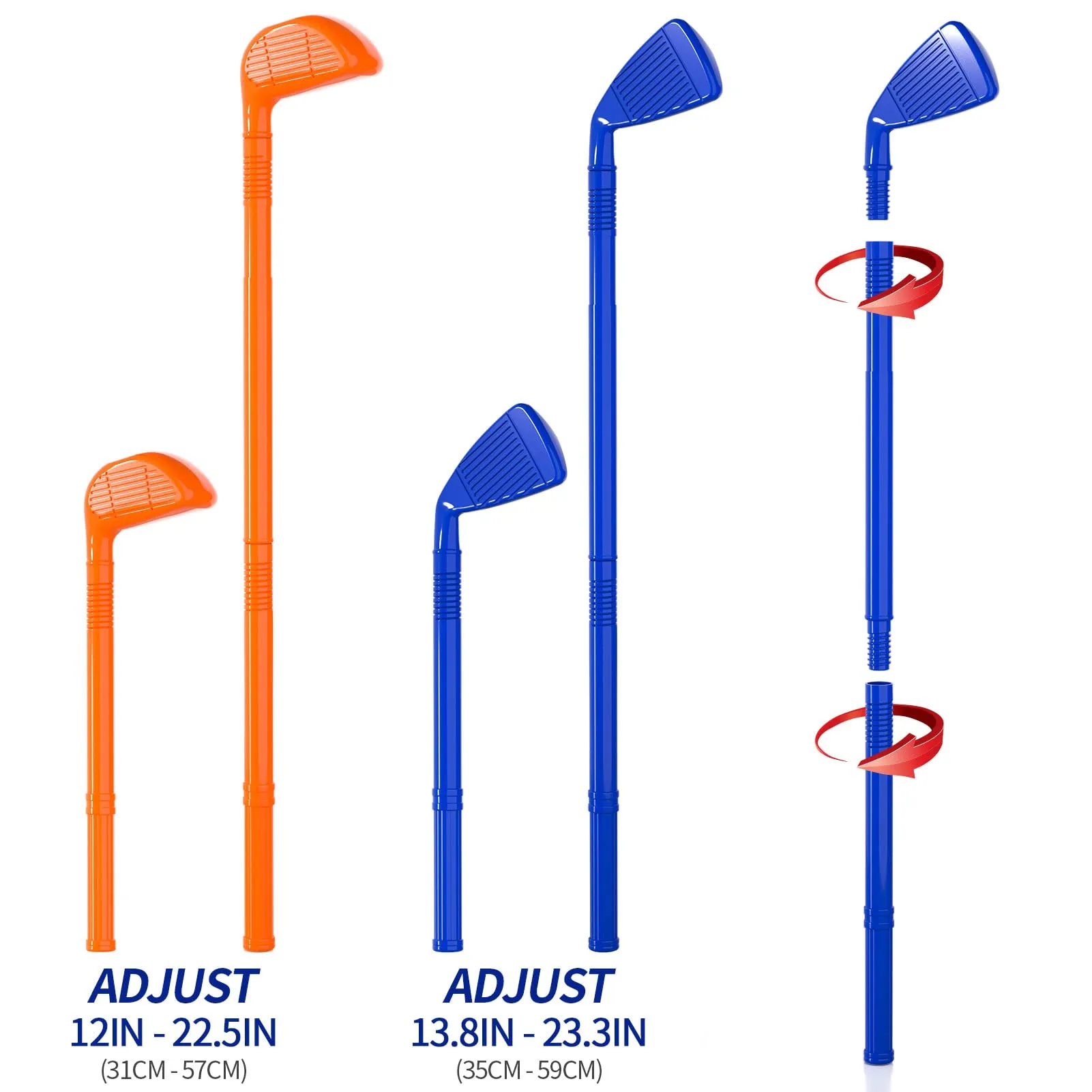 Bennol Toddler Golf Set Toys for Kids, Upgraded Kids Golf Cart Toys Sets with 4 Golf Sticks, 8 Balls and 1 Mat, Indoor & Outdoor Golf Toys for 3 4 5 6 Year Old Boys Girls Toddlers