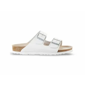 Birkenstock Arizona White Grained Leather (Narrow)