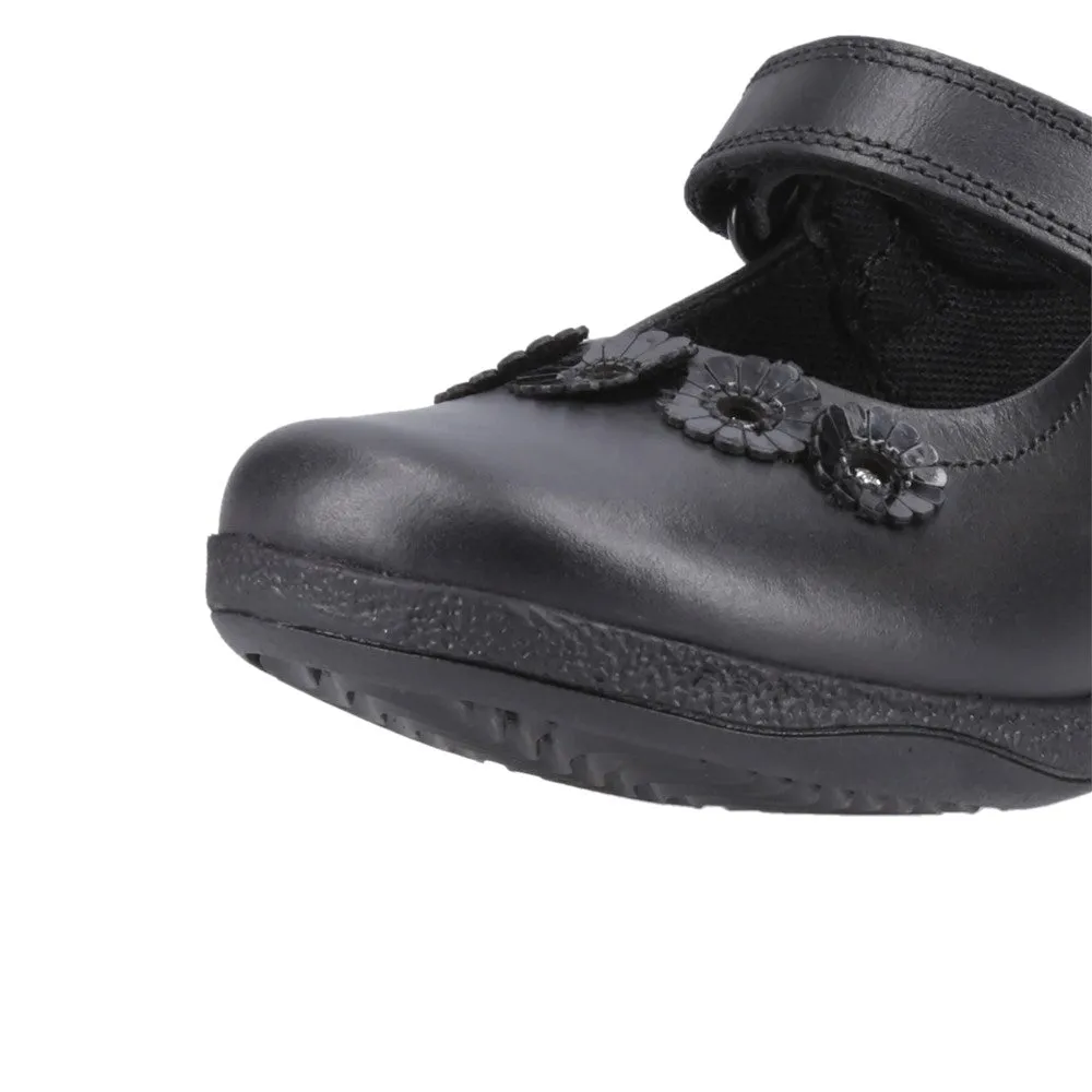 Black Christina Junior School Shoes