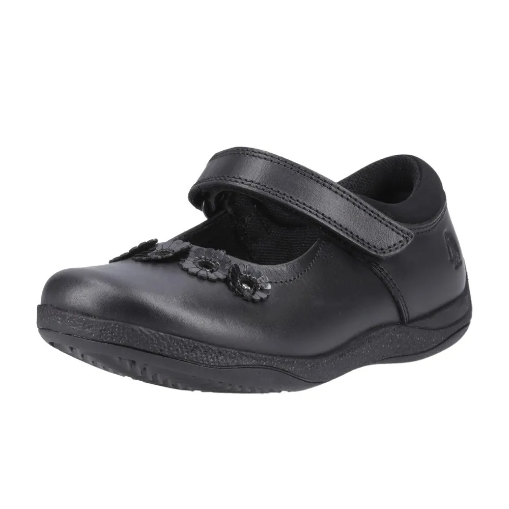 Black Christina Junior School Shoes