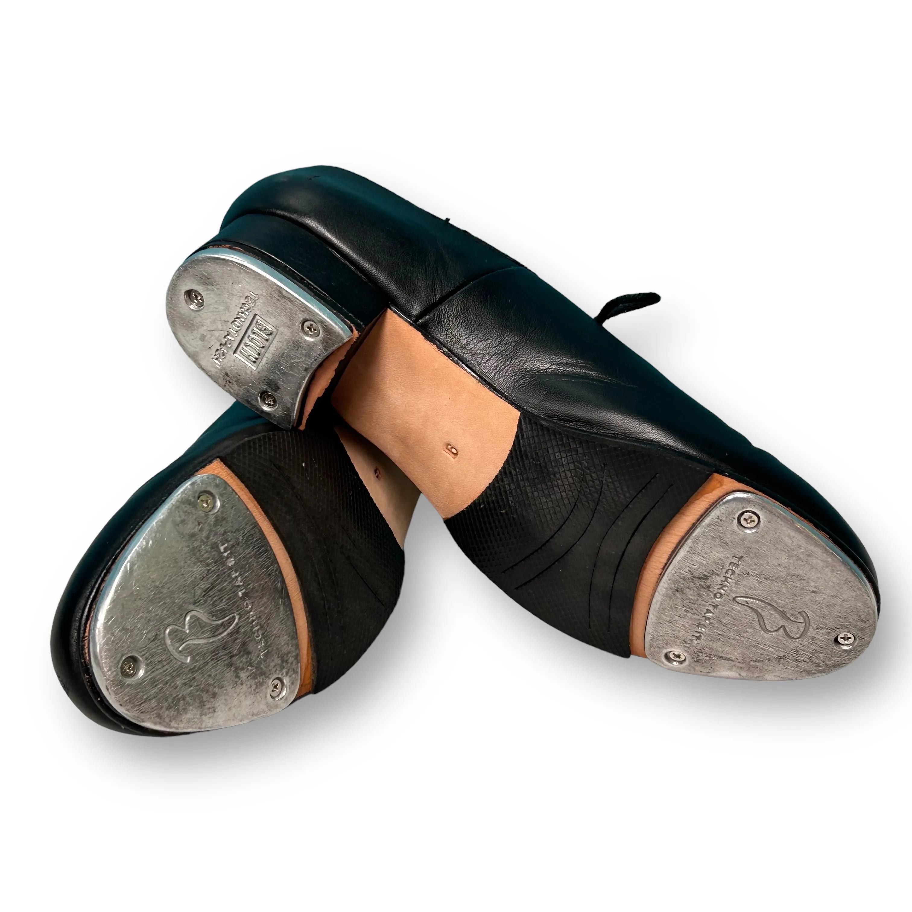 Bloch Youth Girl Size 6 Black Leather Tap Shoes