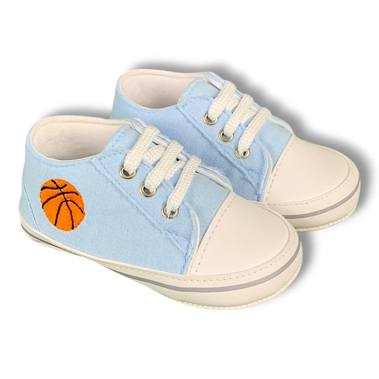 Blue Basket Ball Baby Shoes