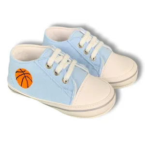 Blue Basket Ball Baby Shoes
