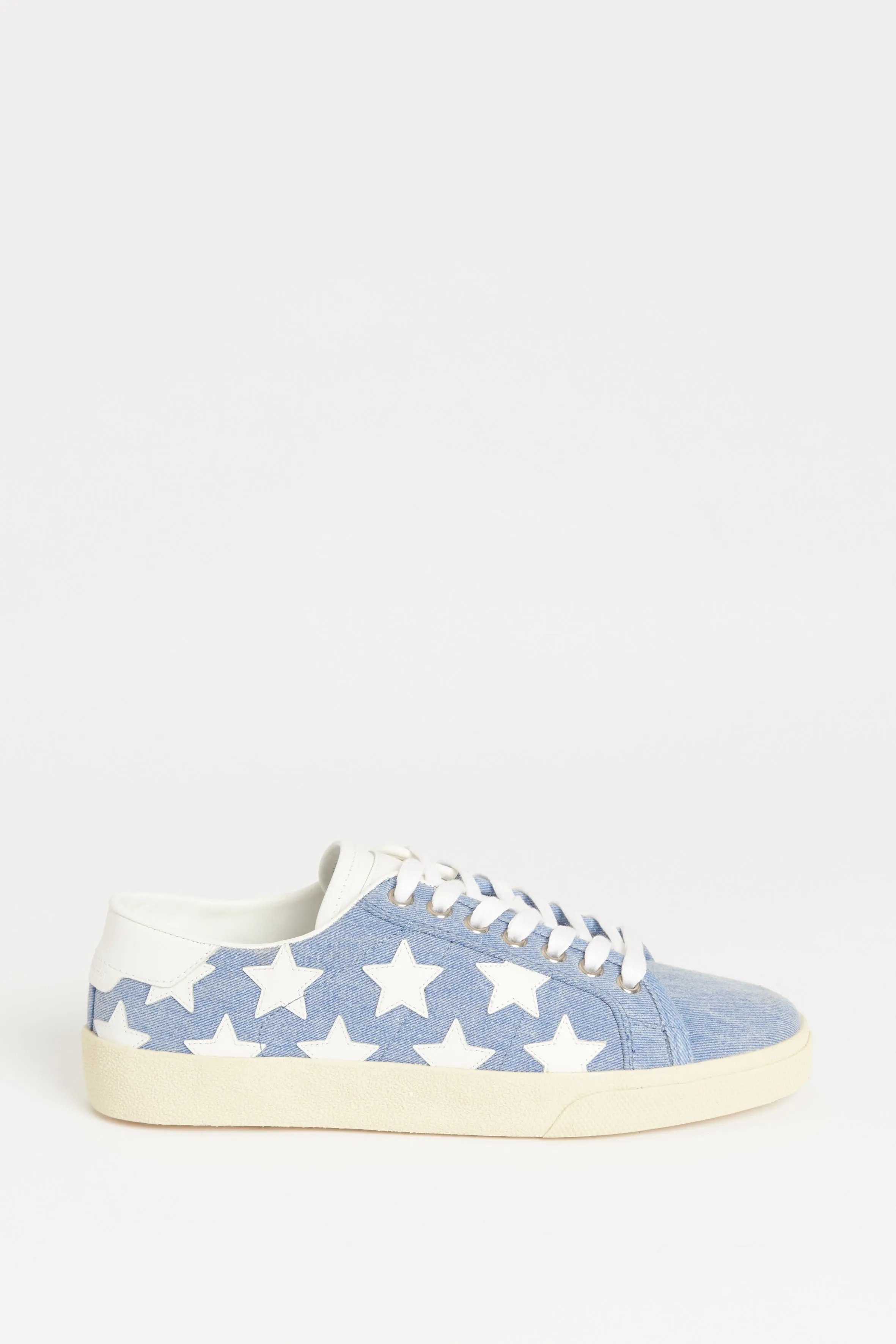 Blue Denim Court Classic Preowned Trainers