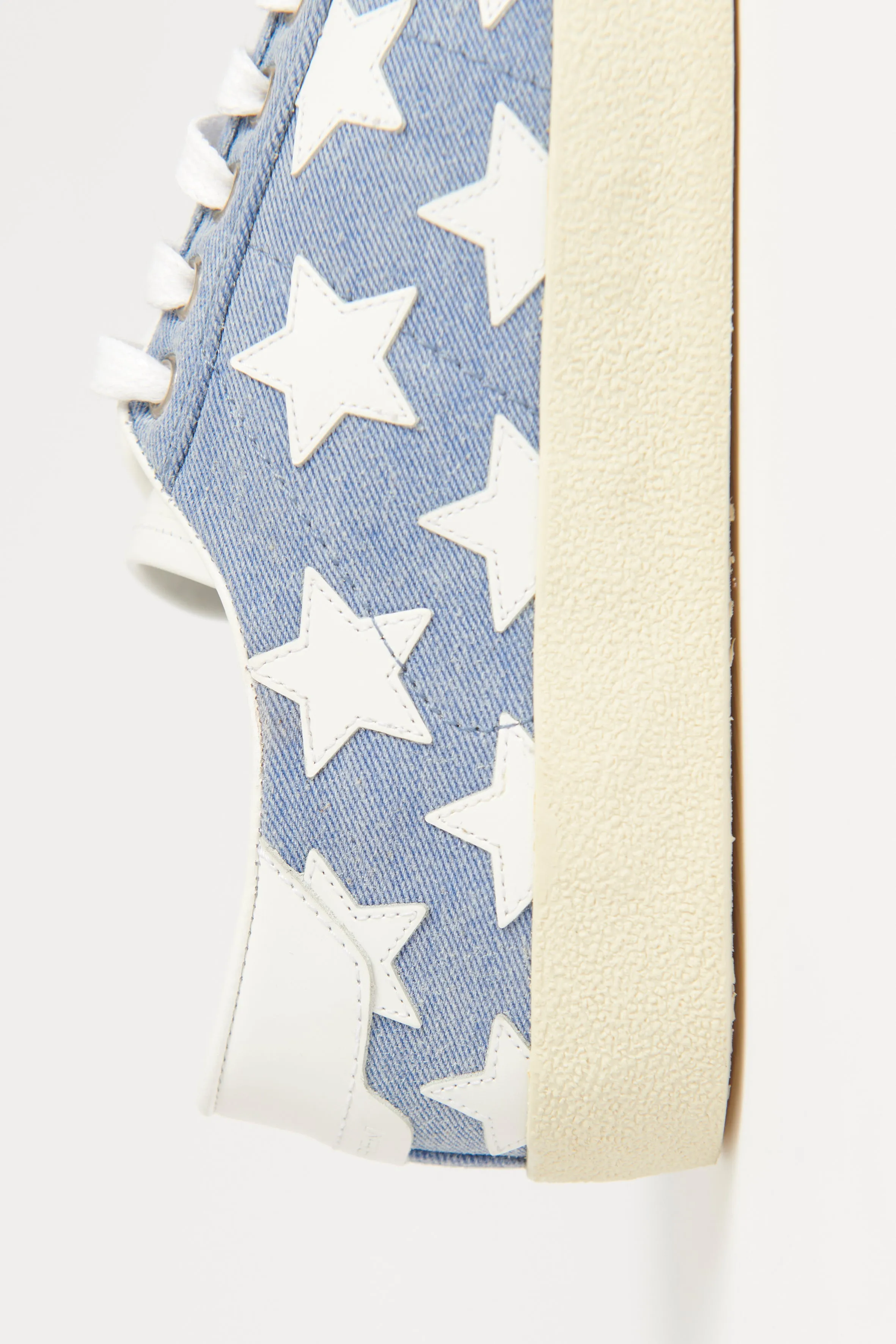 Blue Denim Court Classic Preowned Trainers