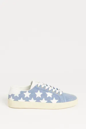 Blue Denim Court Classic Preowned Trainers