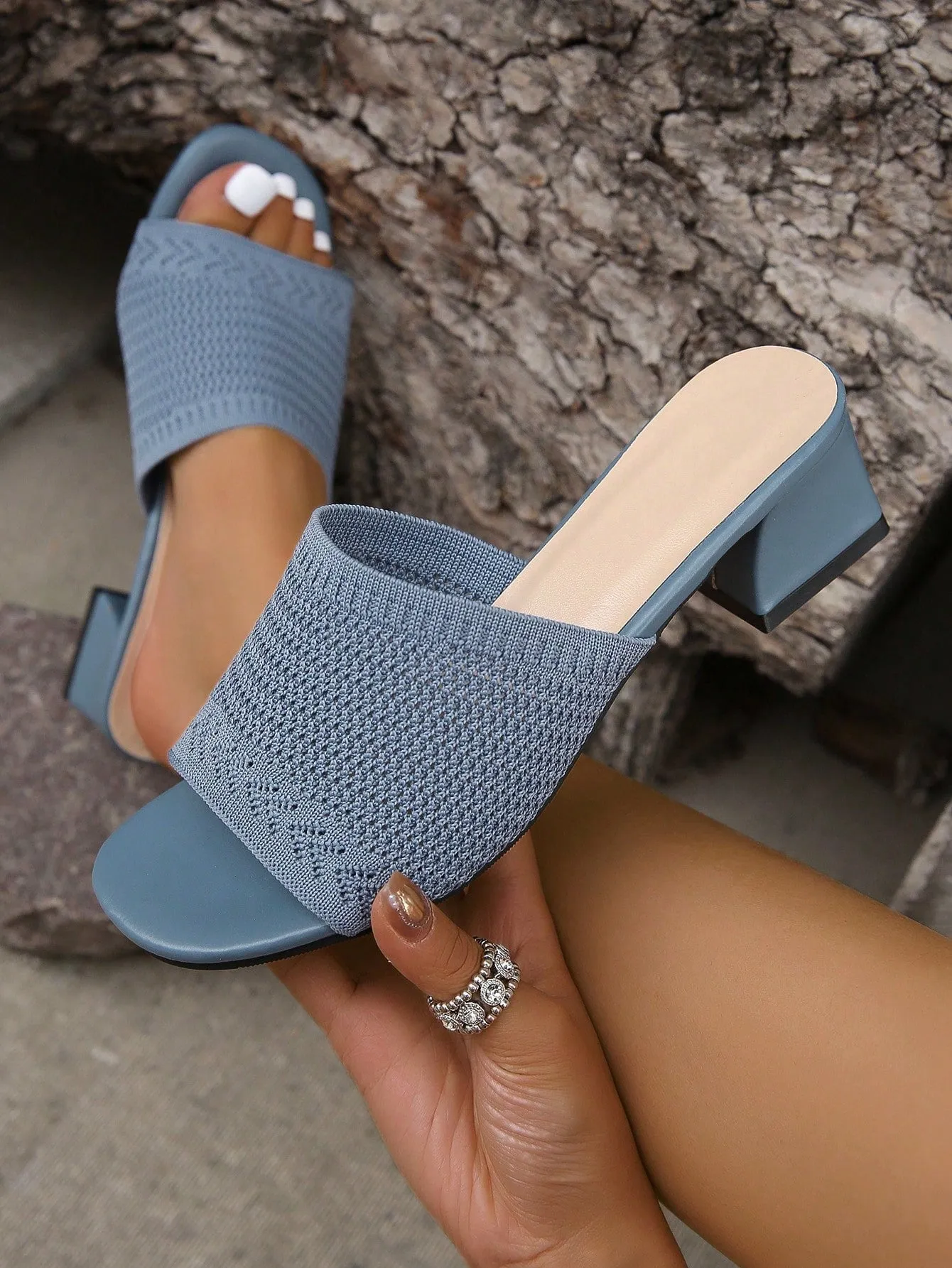Boho Woven Heeled Sandal