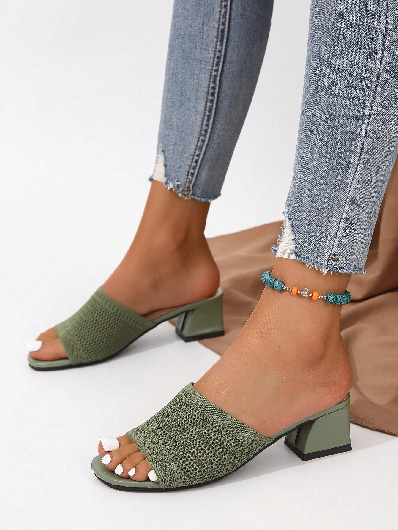 Boho Woven Heeled Sandal