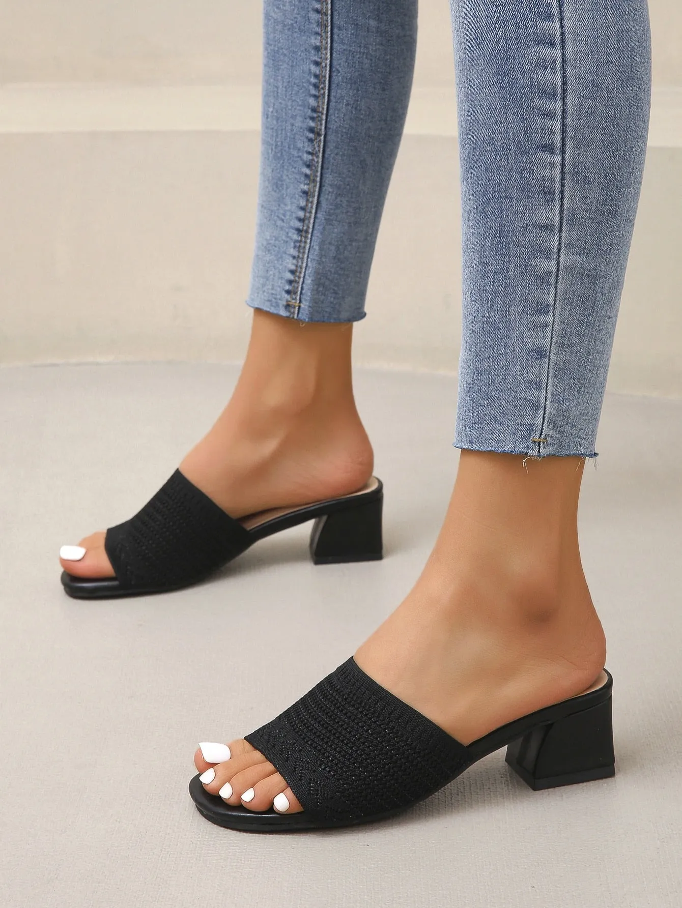 Boho Woven Heeled Sandal