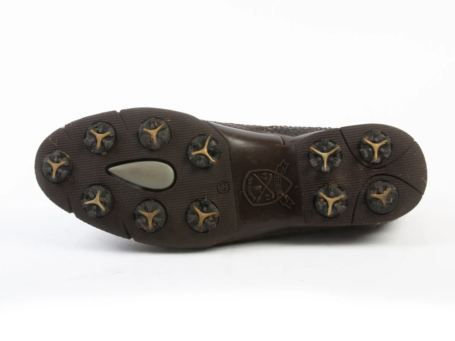 Botticelli Limited Brown Snakeskin Golf Shoes