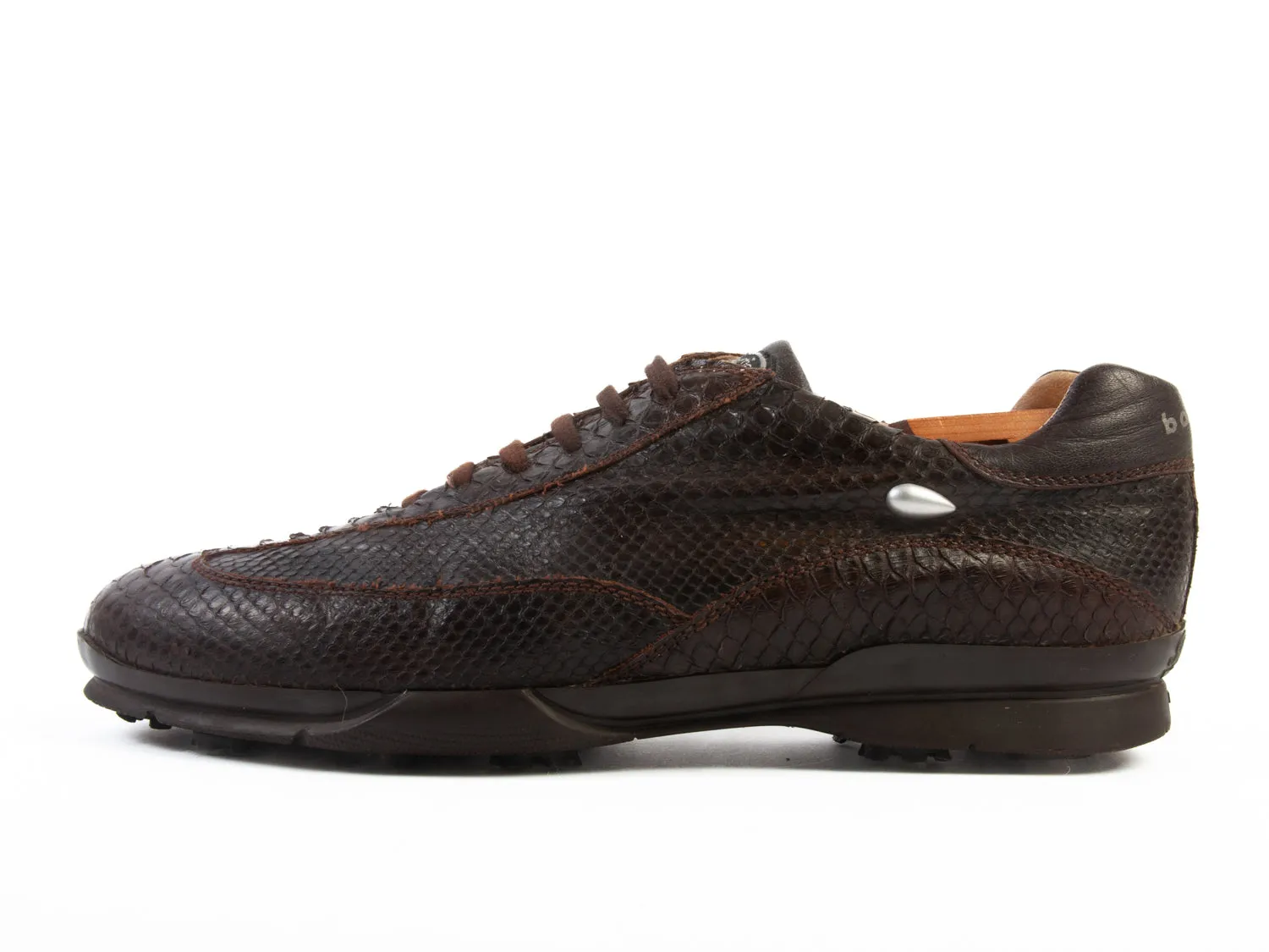 Botticelli Limited Brown Snakeskin Golf Shoes