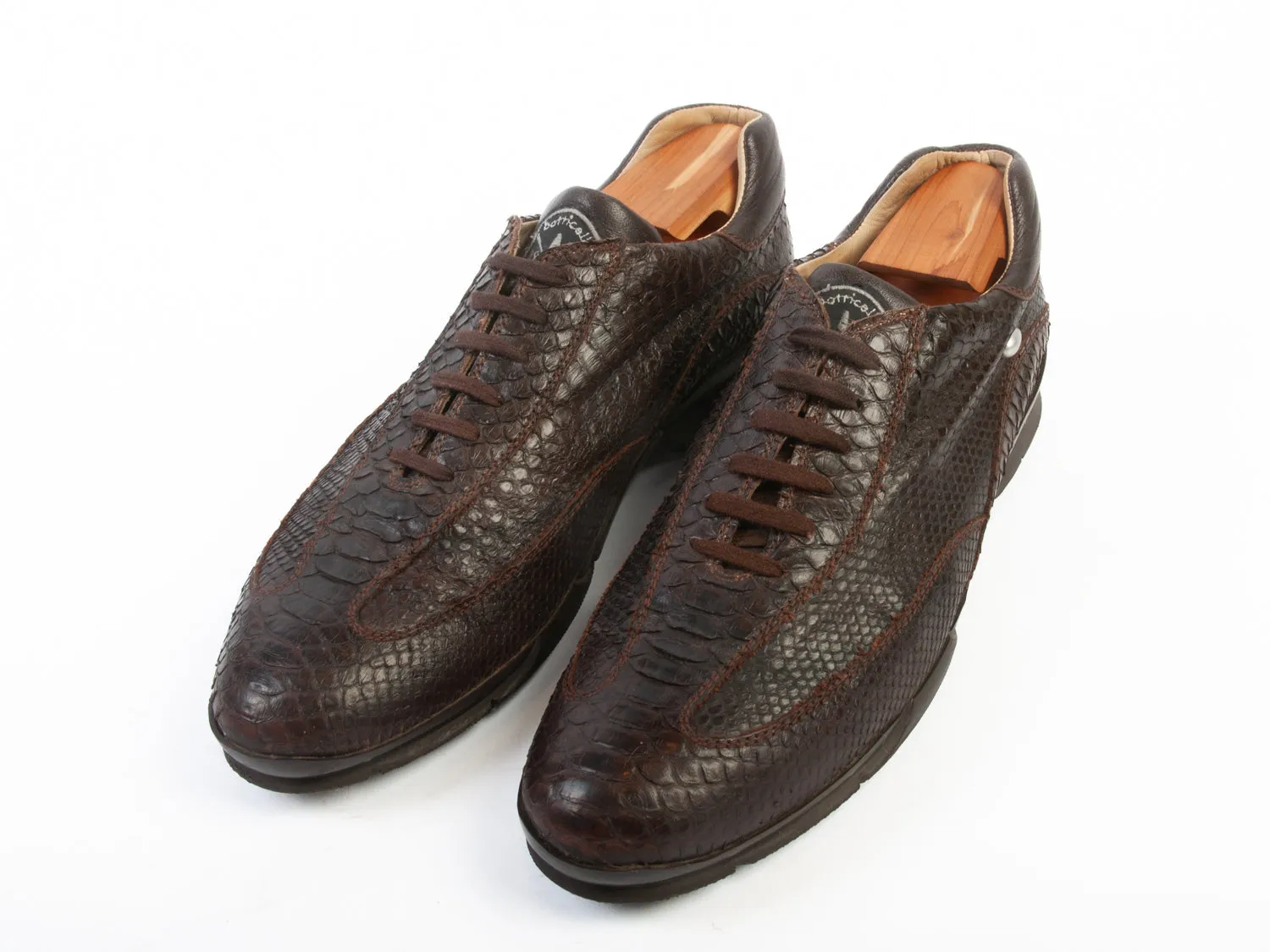 Botticelli Limited Brown Snakeskin Golf Shoes