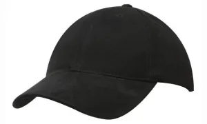 BRUSHED HEAVY COTTON CAP WITH SUEDE PEAK