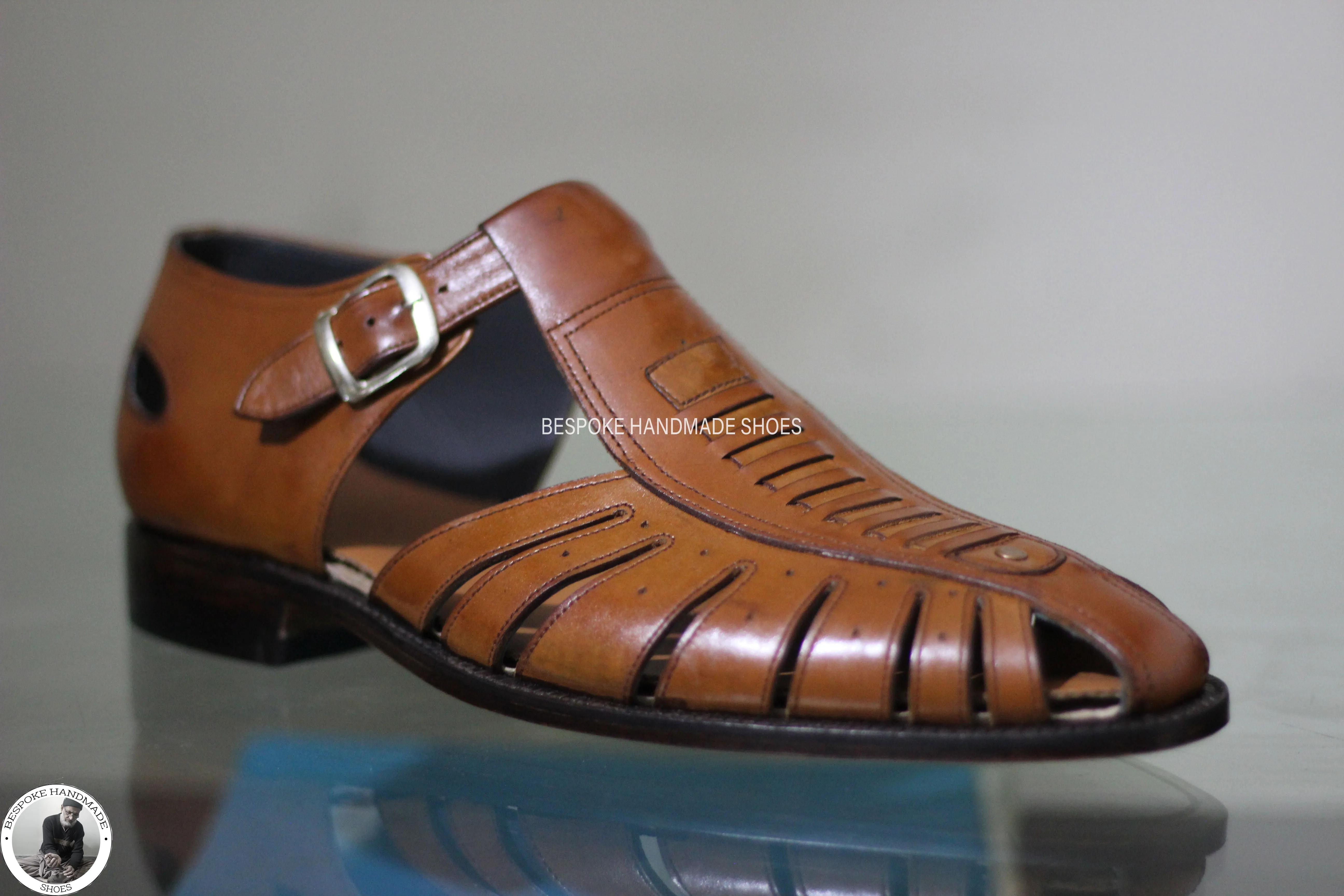 Buy Handmade Premium Quality Brown Color Leather Latest Design With Buckle Men Shoes