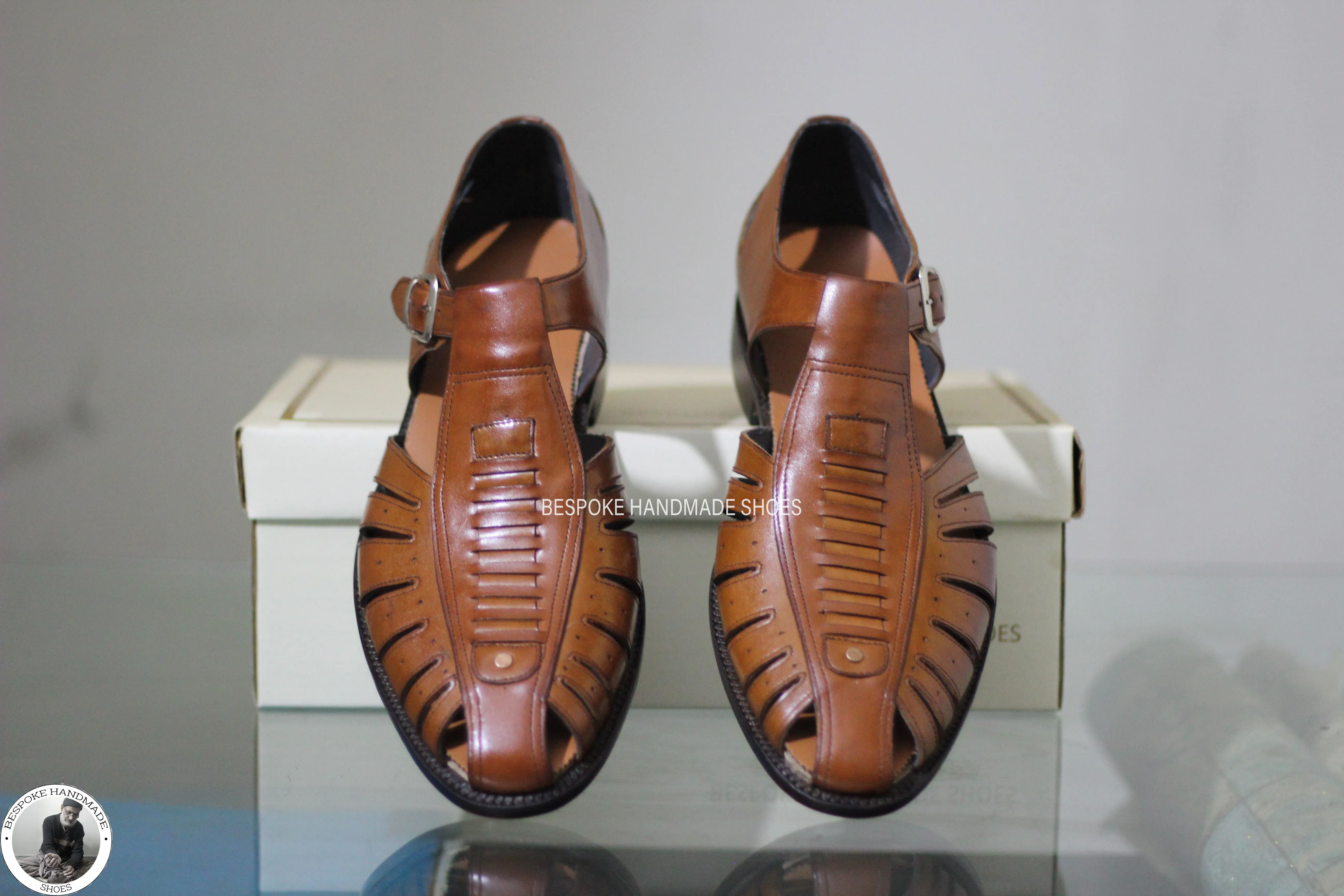 Buy Handmade Premium Quality Brown Color Leather Latest Design With Buckle Men Shoes