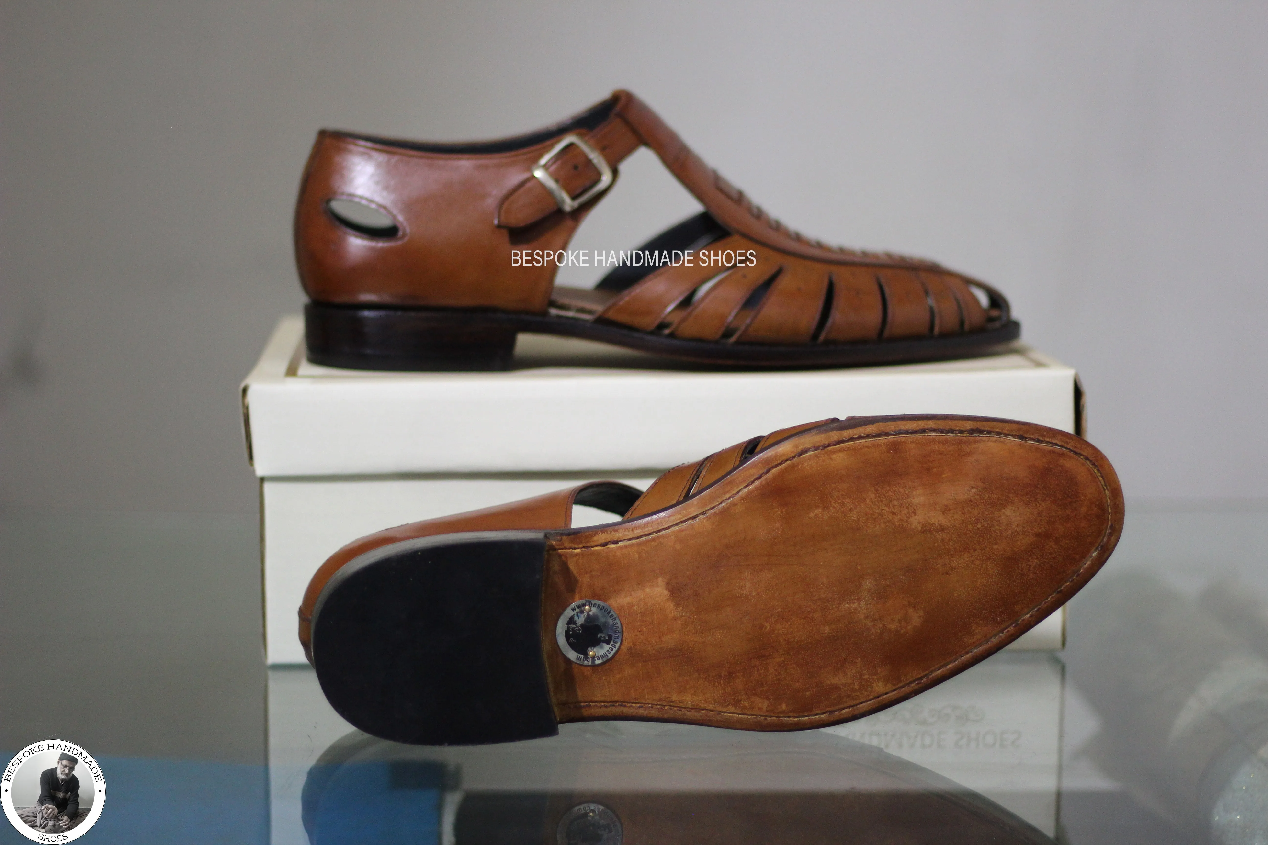 Buy Handmade Premium Quality Brown Color Leather Latest Design With Buckle Men Shoes