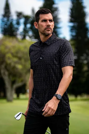 CA Funky Golf Shirt | Black/white F*ck Covid