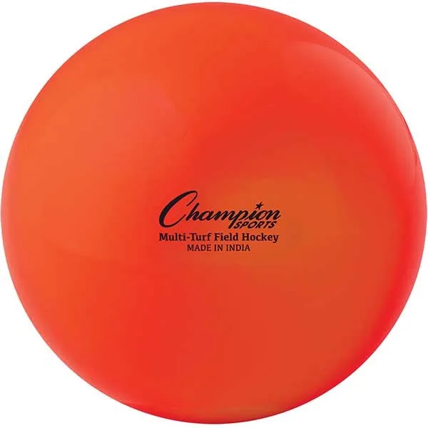 Champion Sports Multi-Turf Field Practice Hockey Balls Orange
