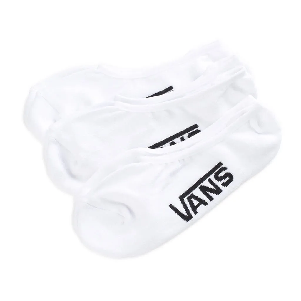 Classic Super No Show Socks 3 Pack - White
