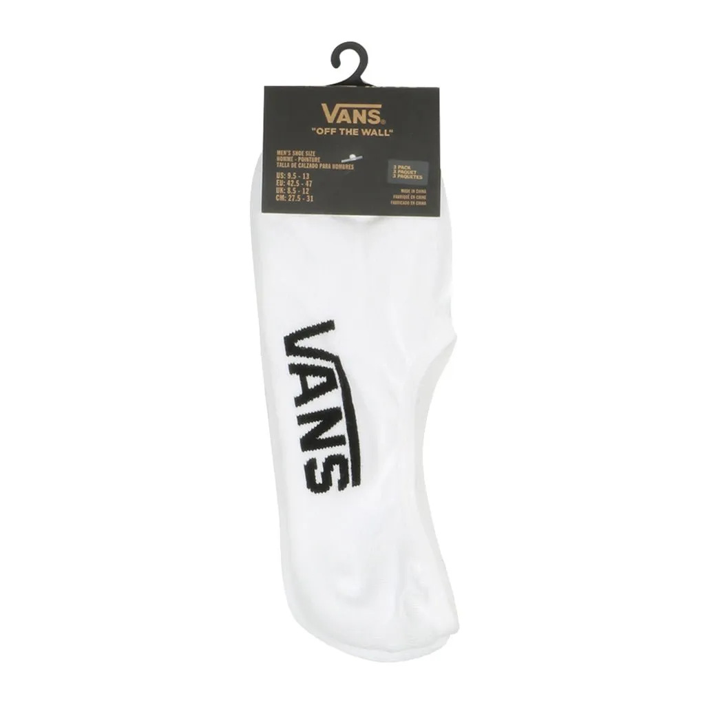 Classic Super No Show Socks 3 Pack - White