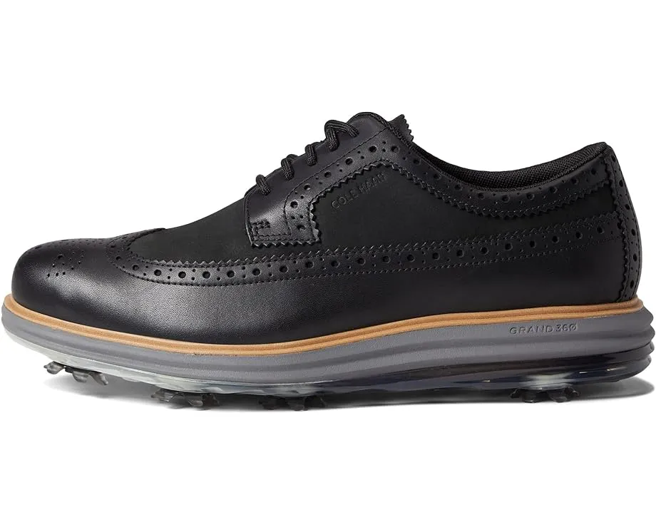 Cole Haan Originalgrand Tour Golf Waterproof Black Lace Up Low Top Sneakers