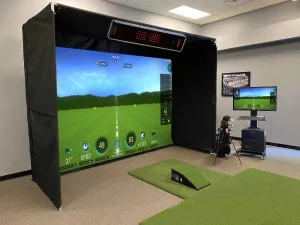 Complete Golf Simulator Bundles with 16:9 SuperBay and Launch Monitor
