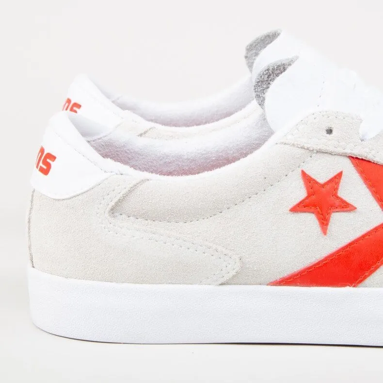 Converse Checkpoint Pro OX Unisex White and Red Low Top Sneakers 4.5 M/6 W