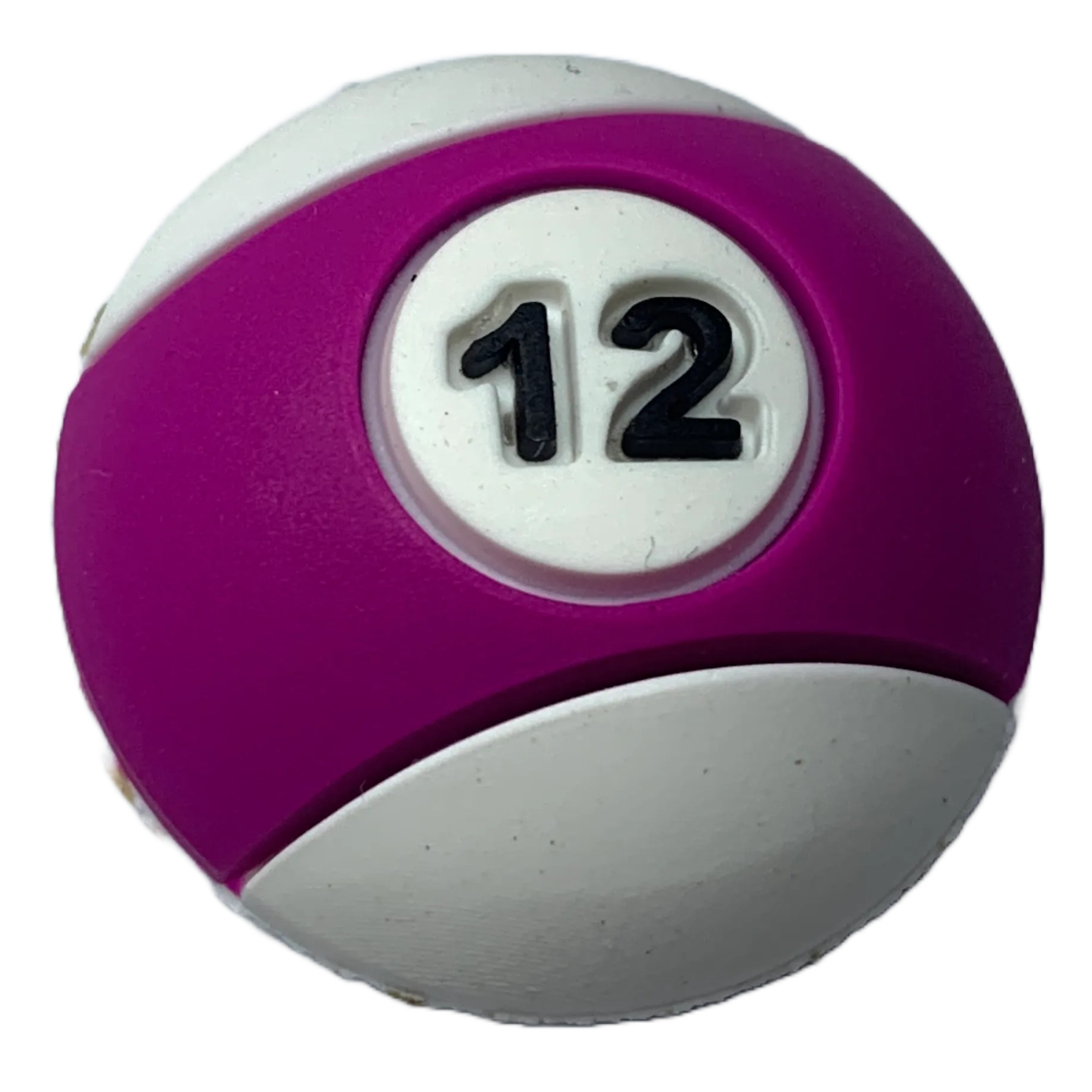 Crocs Jibbitz Purple Stripe Billiard Ball Charm