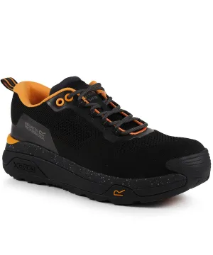 Crossfort S1 X-over metal-free safety trainers | Black/Gunmetal