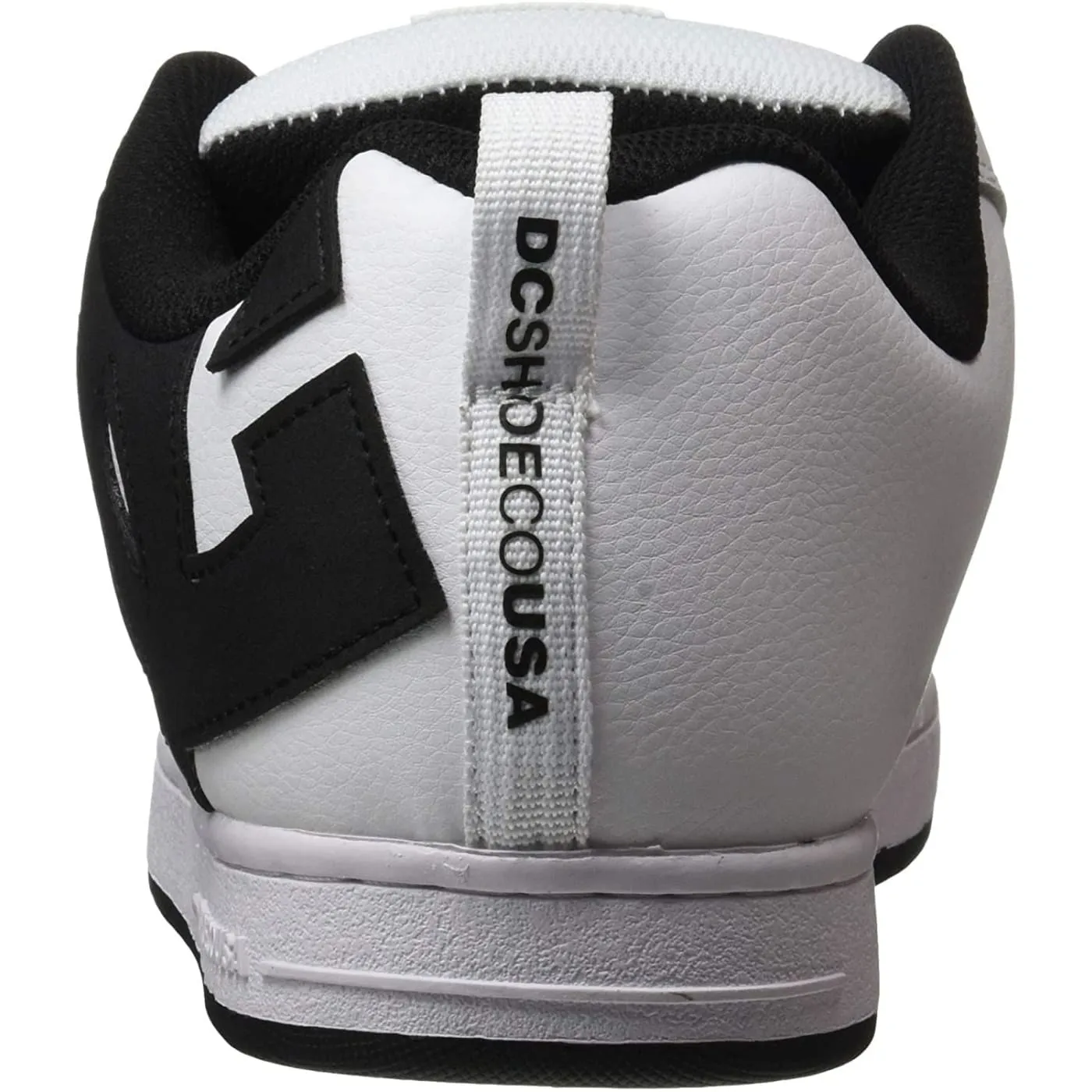 DC Court Graffik White Black Mens Leather Skate Trainers