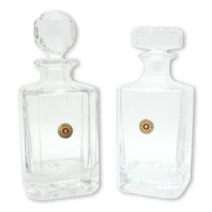 Decanter Cut Crystal Glass 750ml - Shotgun Cartridge Head