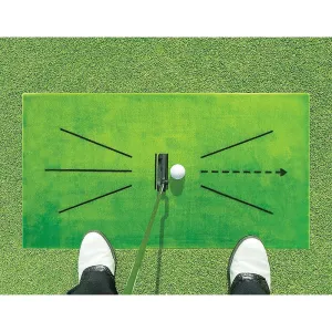 Durable Golf Swing Detection Mat, 60x30cm Flannel, Portable Training Aid