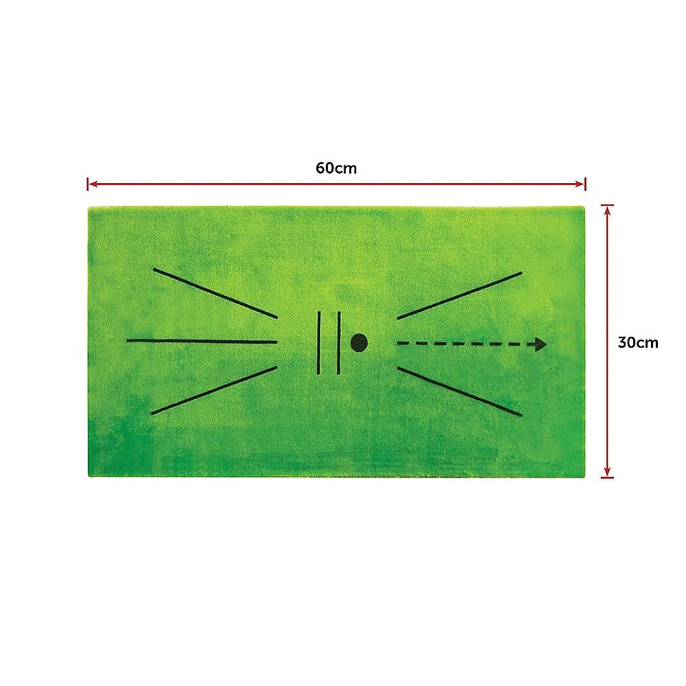 Durable Golf Swing Detection Mat, 60x30cm Flannel, Portable Training Aid