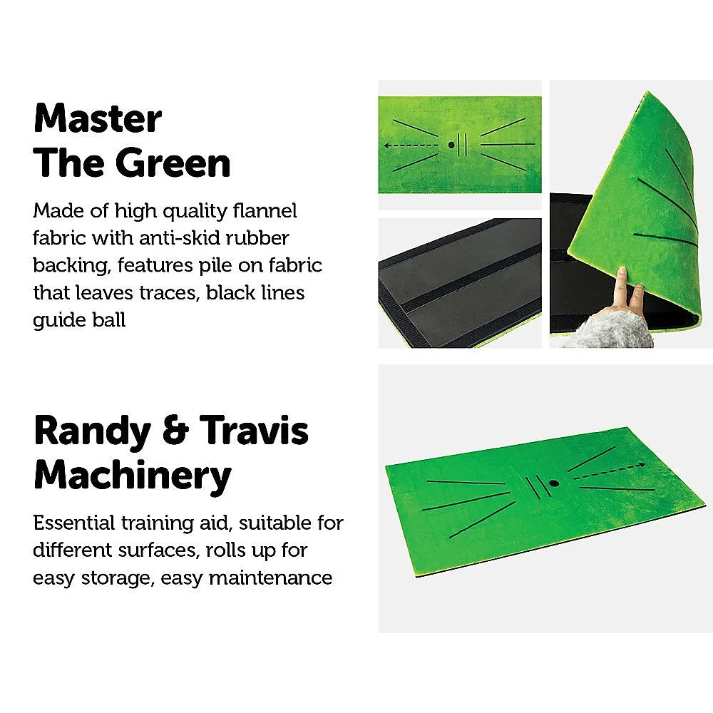 Durable Golf Swing Detection Mat, 60x30cm Flannel, Portable Training Aid