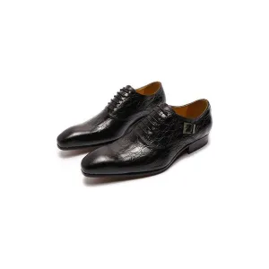 ExoticLuxe Pointed Toe Leather Oxford Dress Shoes